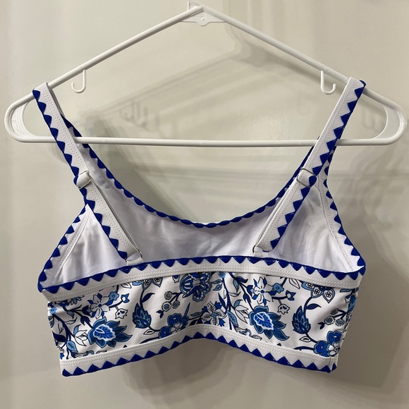 NWOT Women’s Floral Blue Bikini Set S - Picture 7 of 12